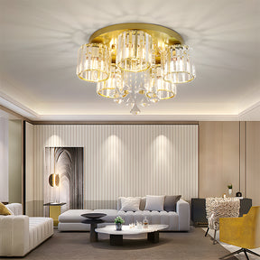 Contemporary Crystal Flush Mount Ceiling Lights