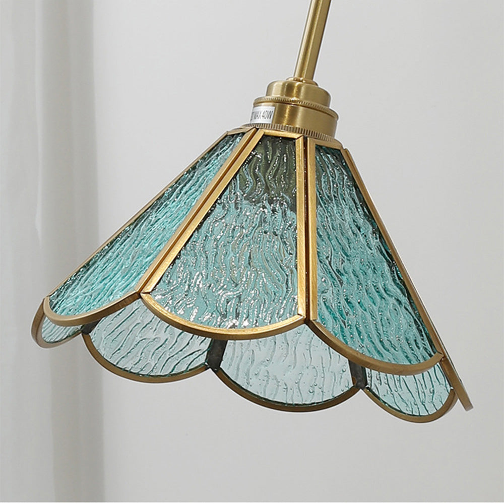 Vintage Glass Shade Wall Sconce Light For Bedroom