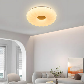 Simplistic Residential Cream Flush Mount LED Ceiling Lights