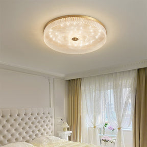 Light Luxury Crystal Copper Ceiling Lamp