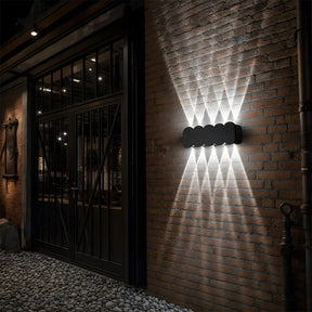 Modern Circular Aluminium LED Outdoor Wall Lights for Garage