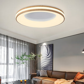 Modern Simplistic Iron Circle Ceiling Light Fixture For Bedroom