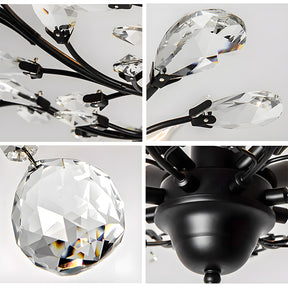 K9 Clear Crystal Chandelier Ceiling Light for Living Room