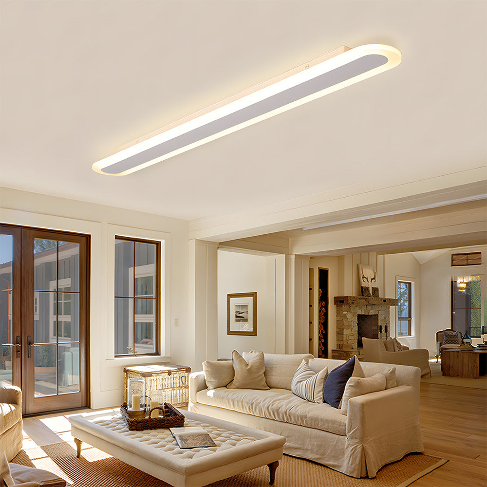 Nordic Edge Linear LED Flush Mount Ceiling Light