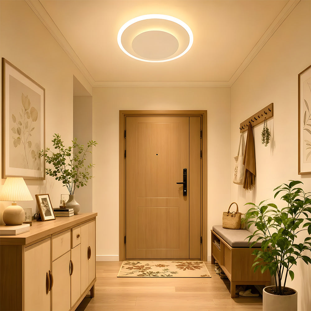 Modern Acrylic Iron LED Flush Mount Ceiling Lights for Bedroom