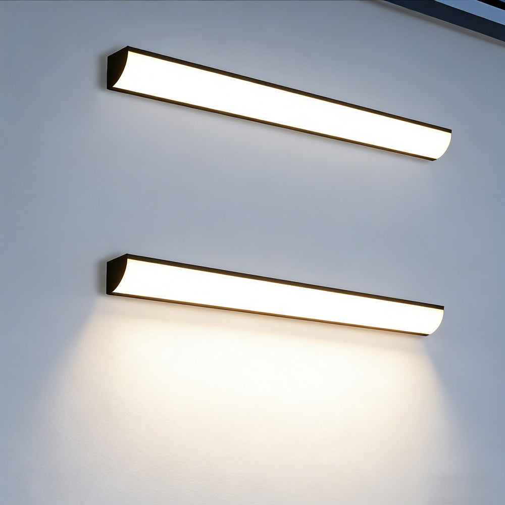 Set of 2 Minimalist Outdoor Waterproof LED Wall Light