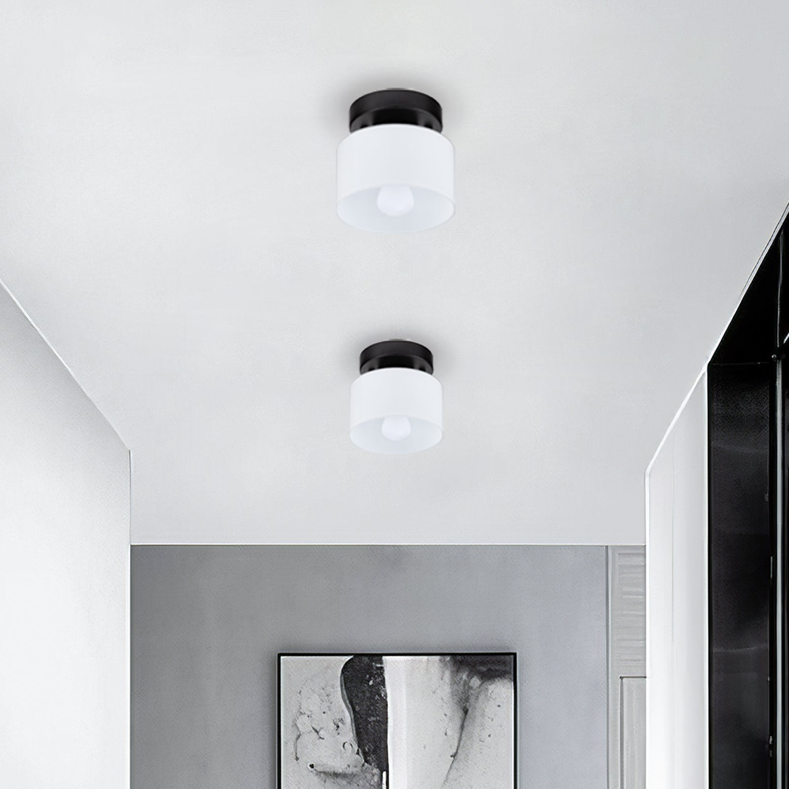 Bauhaus Small Glass Ceiling Light