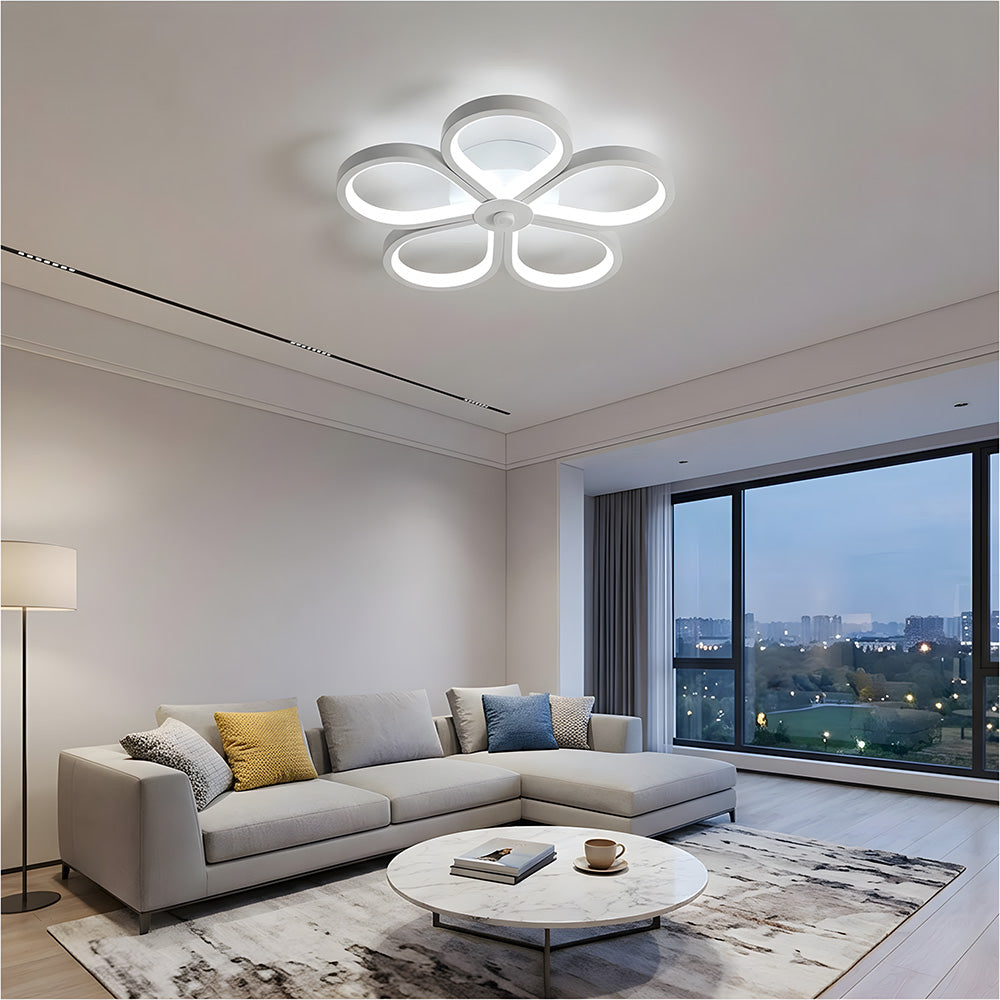 Contemporary LED Flush Mount Acrylic Ceiling Lights for Bedroom