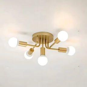 Industrial Style Semi-Flush Mount Ceiling Lights for Living Room