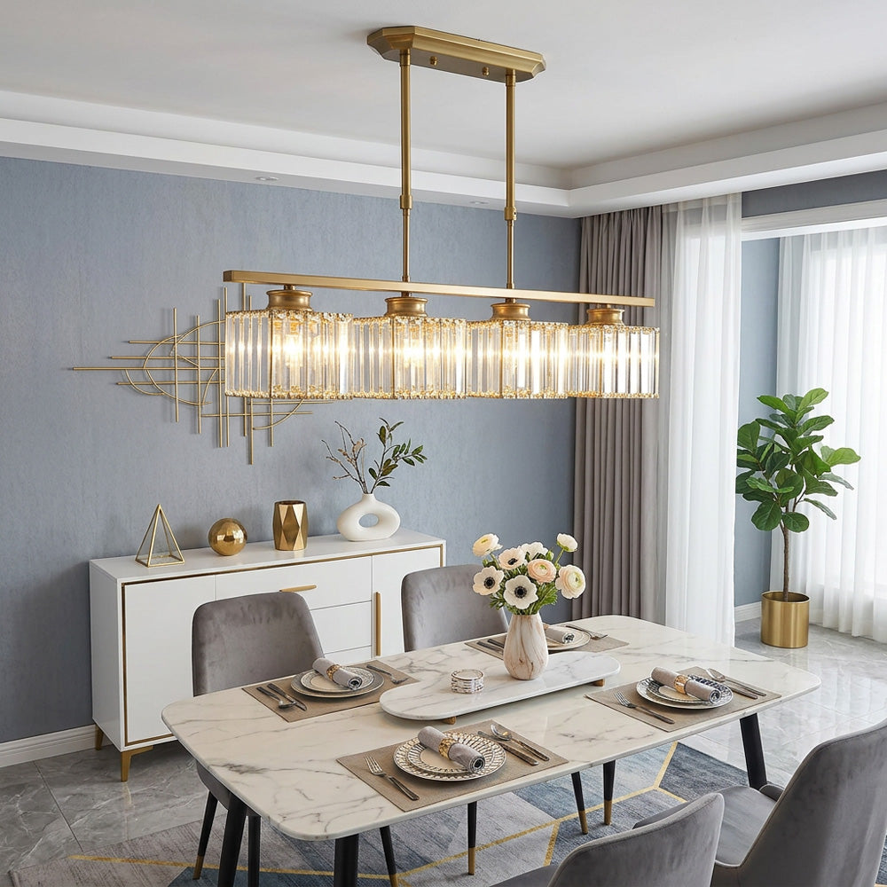 Luna Crystal Linear Chandelier
