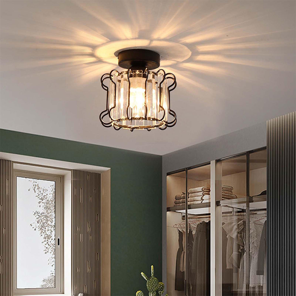 Industrial Glass Ceiling Lights For Hallway