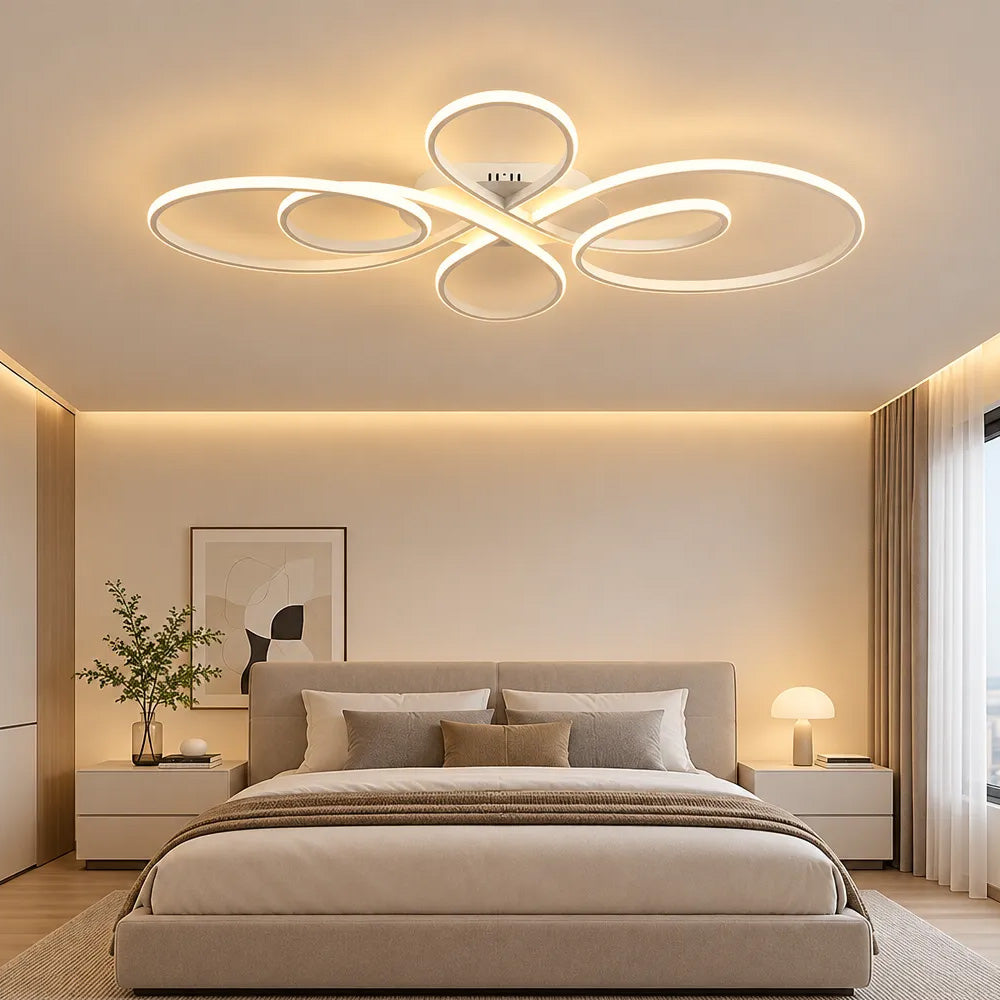 Modern Semi Flush Mount LED Ceiling Lights for Bedroom