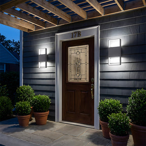 IP65 Aluminium Glass LED Outdoor Garden Wall Lights