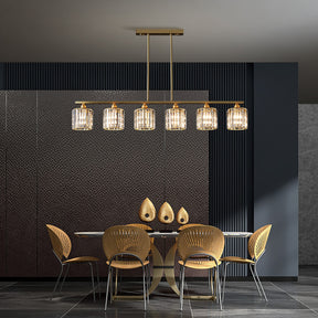 Exquisite Glass Gold Ceiling Light For Dining Room