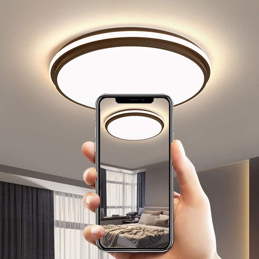 Modern Dimmable Round Silicone LED Ceiling Lights For Bedroom