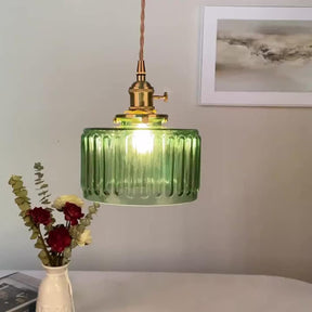 Vintage Glass Pendant Light