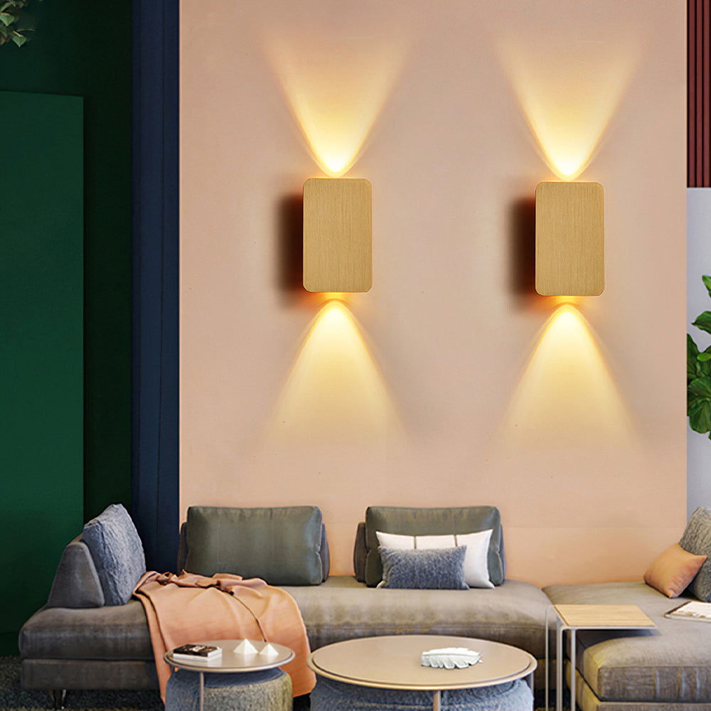 Modern Square LED Up and Down Wall Lamp