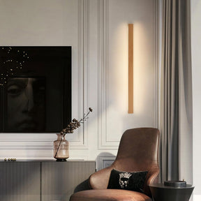 Modern Long Strip Wood LED Wall Lamp