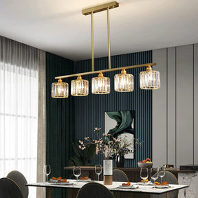 Exquisite Glass Gold Ceiling Light For Dining Room