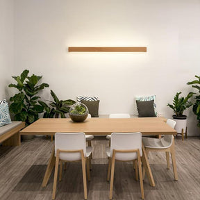 Modern Long Strip Wood LED Wall Lamp