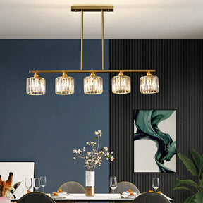 Exquisite Glass Gold Ceiling Light For Dining Room