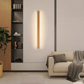 Modern Long Strip Wood LED Wall Lamp