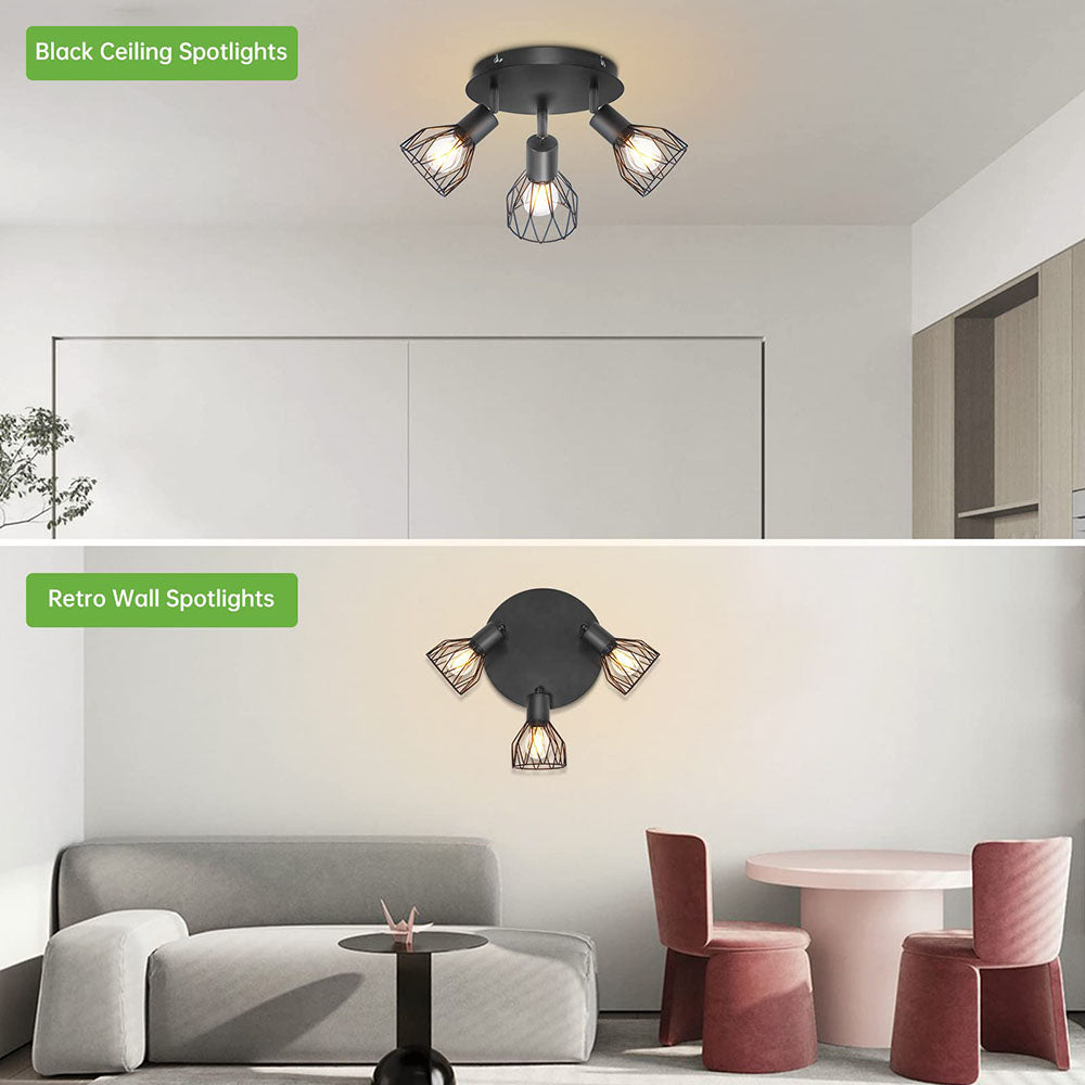 Three Bulbs Adjustable Ceiling Track Light