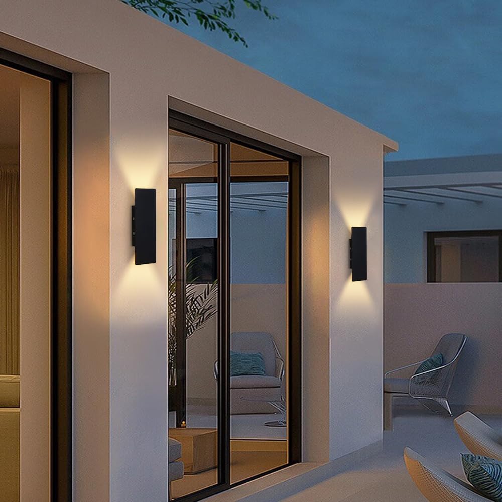 Art Deco Outdoor Wall Lights for Patio Garden Porch