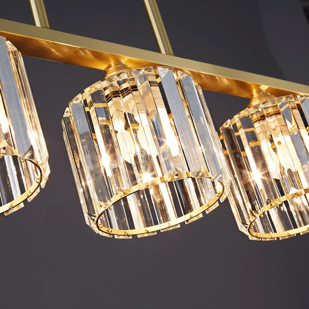 Exquisite Glass Gold Ceiling Light For Dining Room