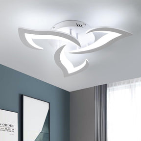 Contemporary Flower Shape Iron LED Ceiling Light For Living Room