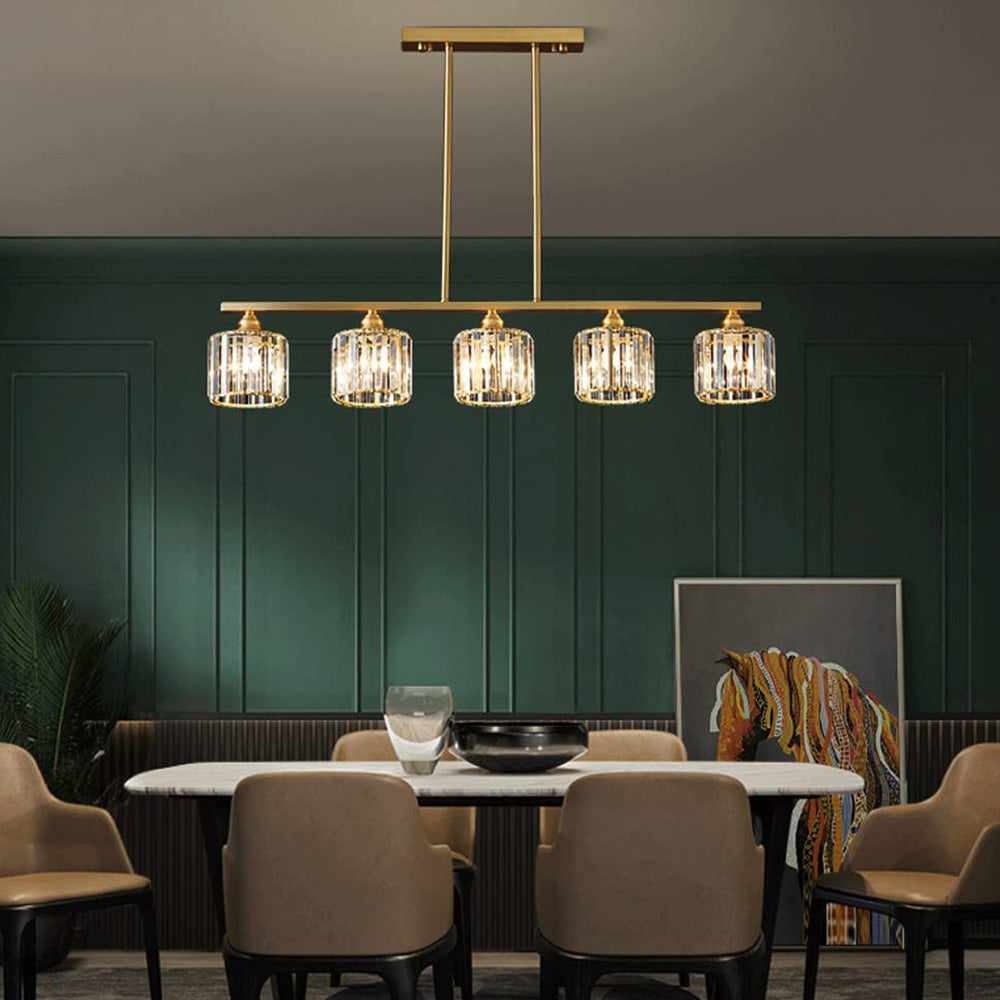 Exquisite Glass Gold Ceiling Light For Dining Room