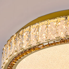 Minimalist Crystal Chandelier LED Flush Mount Ceiling Lights