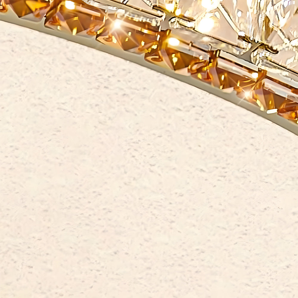 Minimalist Crystal Chandelier LED Flush Mount Ceiling Lights