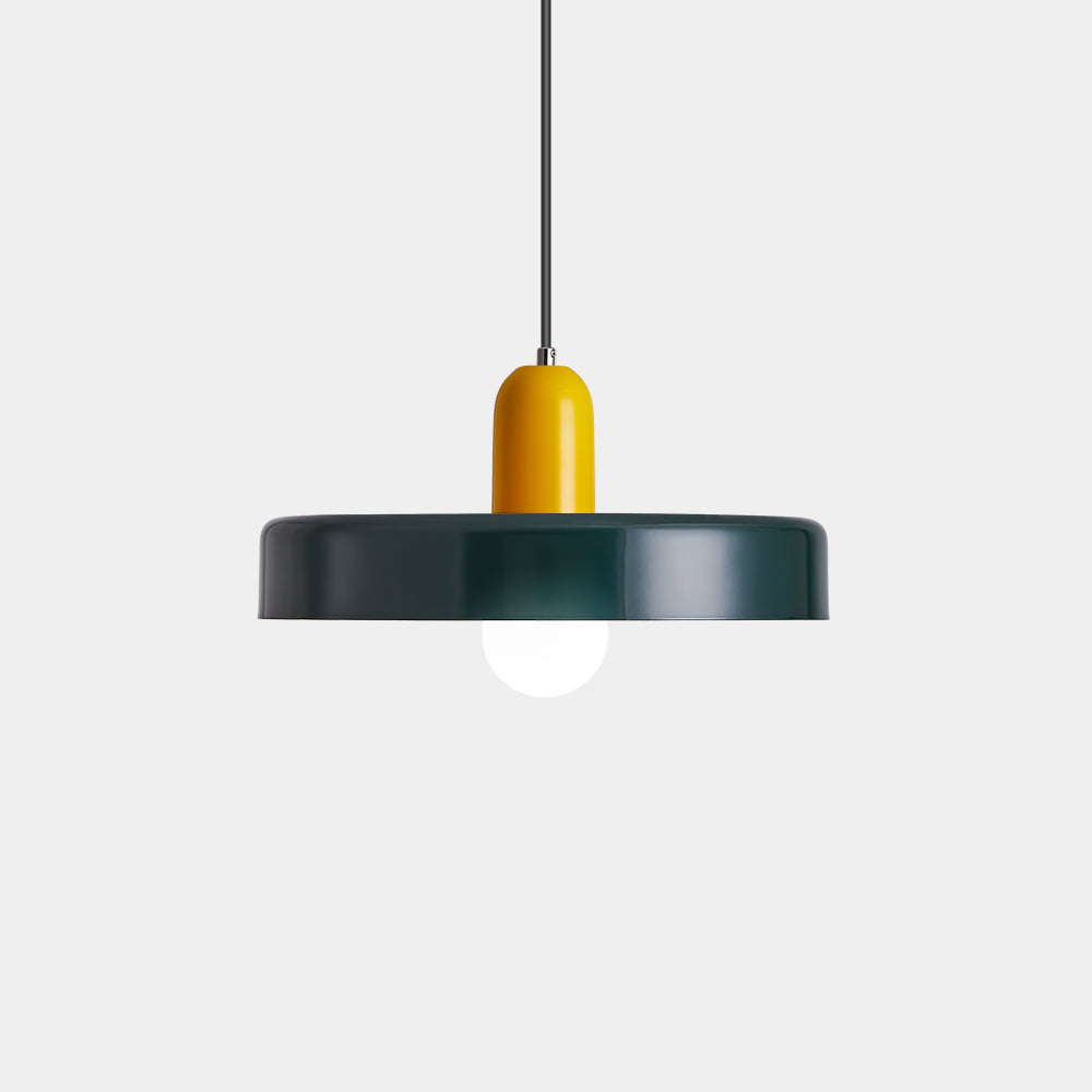 Bauhaus Modern Colorful Iron Pendant Light For Living Room