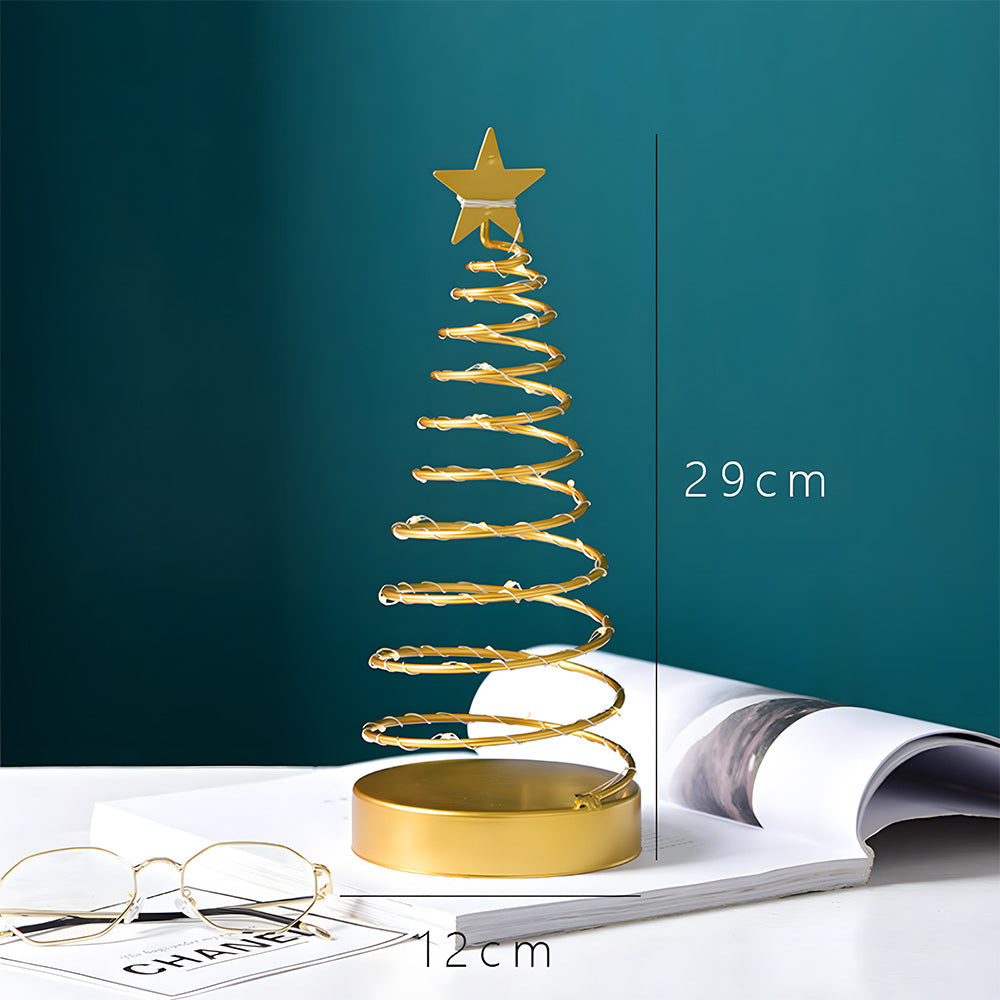 Modern Gold Tree Lights LED Christmas Lightings for Bedside