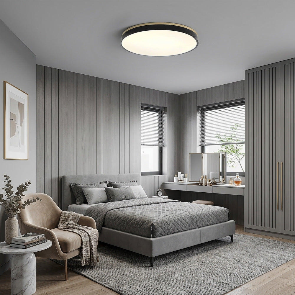 Aria Wood Flush Mount Ceiling Lamp