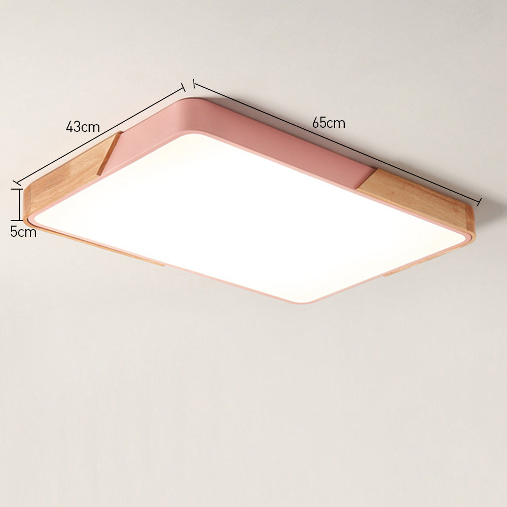 Nordic Modern Rectangle LED Living Room Ceiling Light