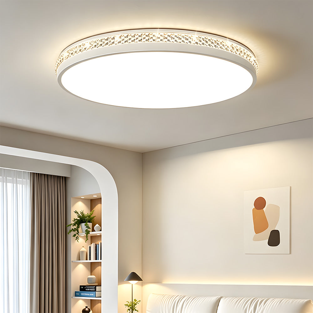 Modern Minimalist Round LED Ceiling Lights for Bedroom Hallway