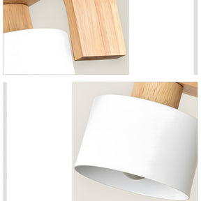 Modern Iron Wooden Pendant Lights for Kitchen Island Dining Room