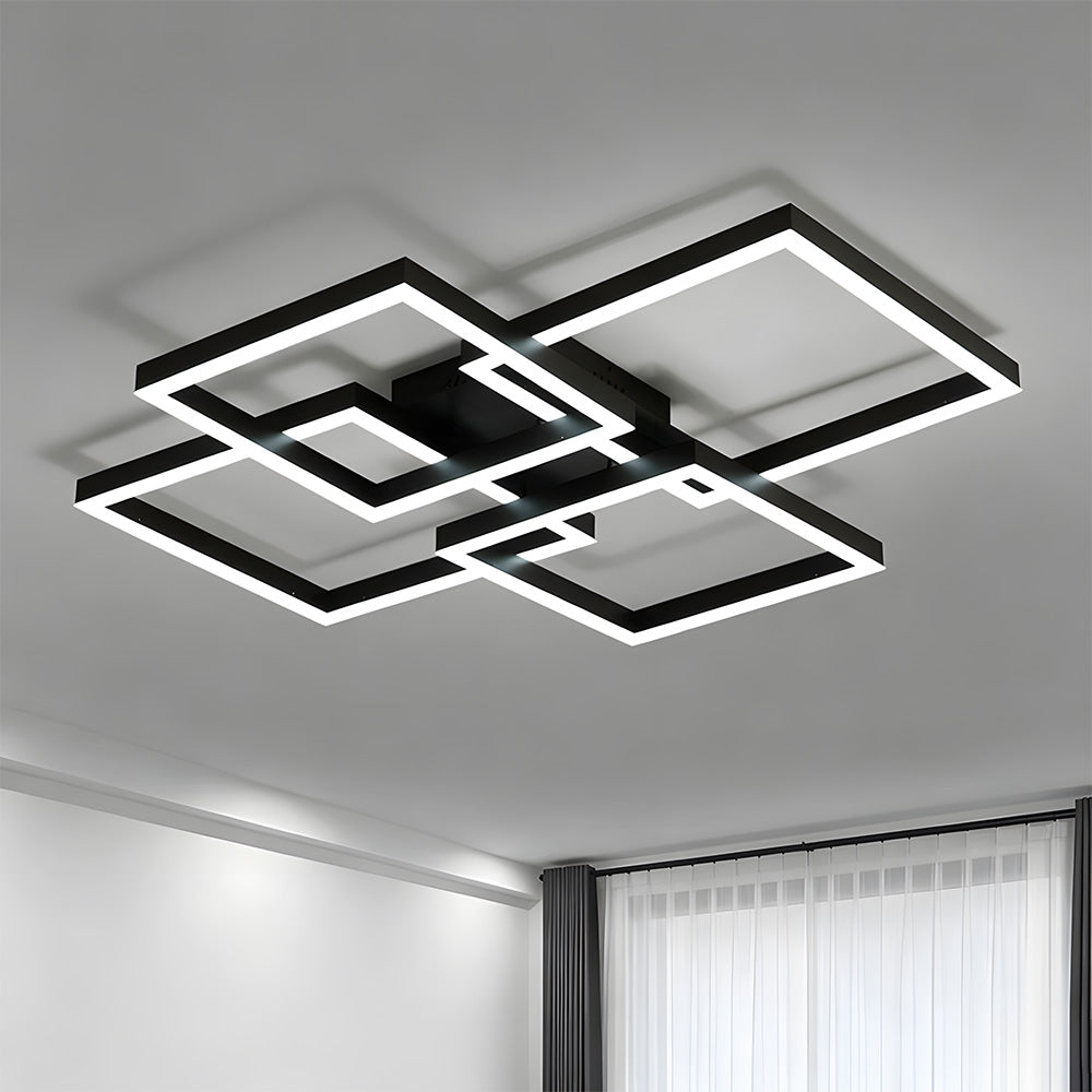 Modern Minimalist Acrylic Flush Mount Ceiling Light for Living Room Bedroom