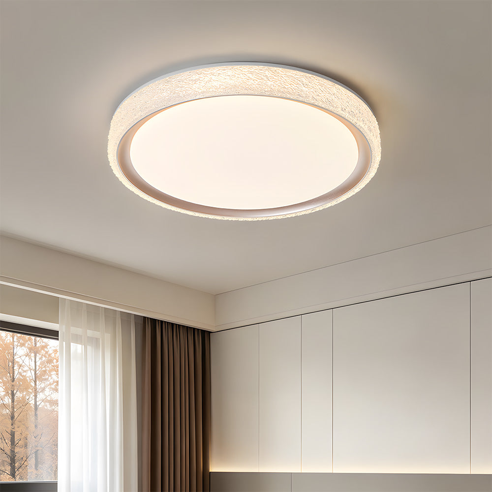 Luxury Frosted Iron Acrylic LED Ceiling Light for Bedroom
