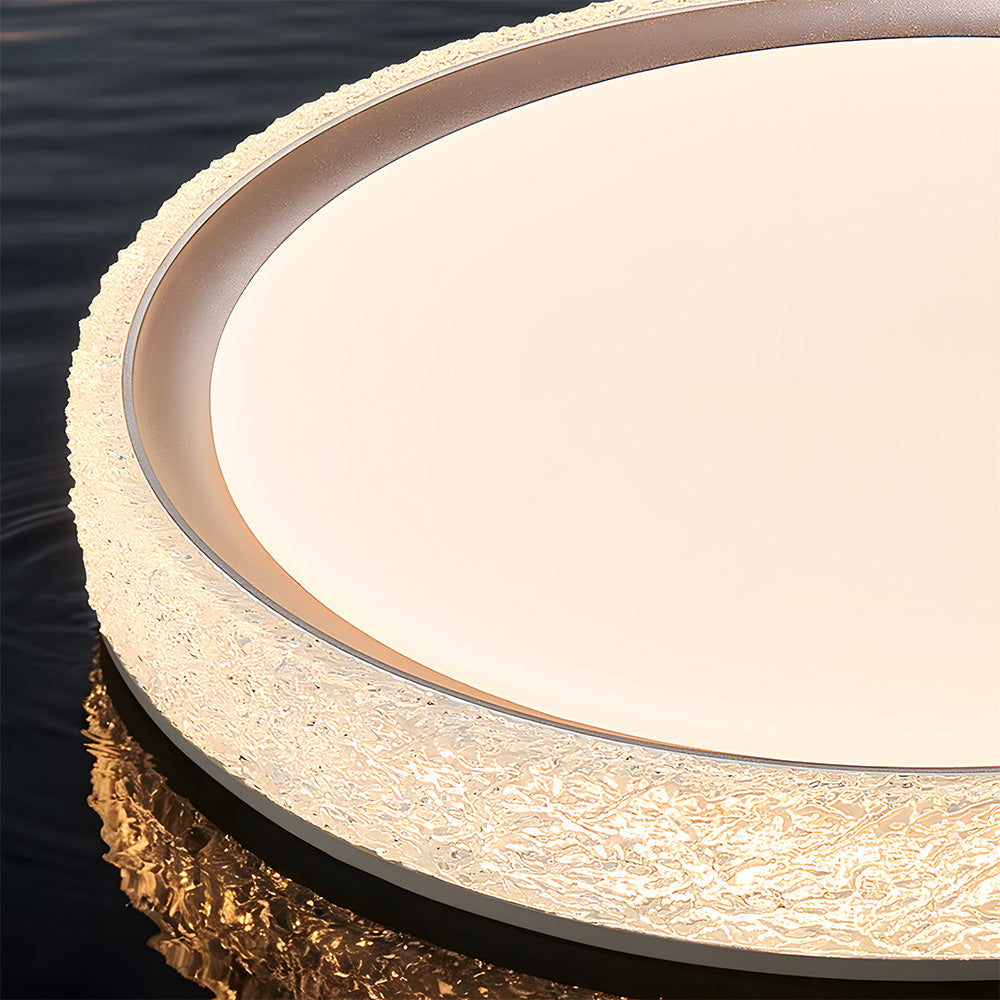 Luxury Frosted Iron Acrylic LED Ceiling Light for Bedroom