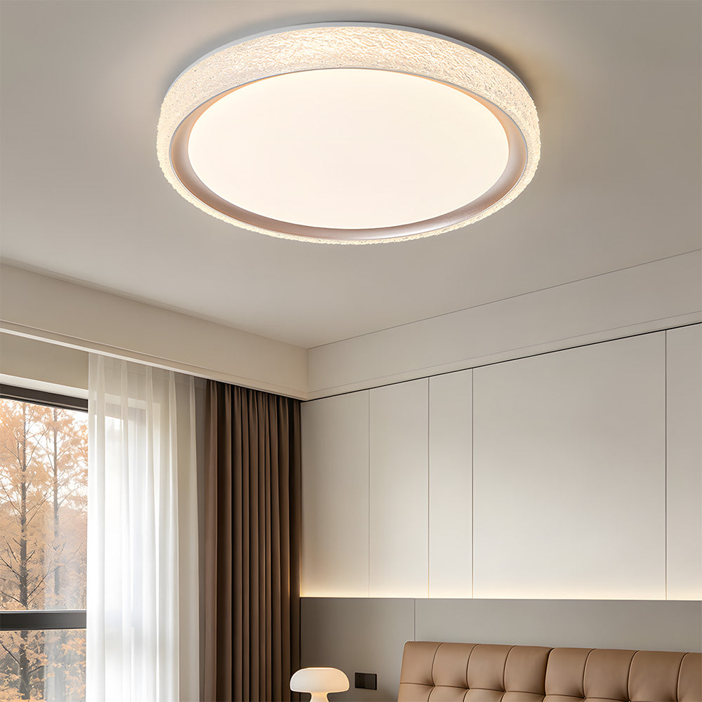 Luxury Frosted Iron Acrylic LED Ceiling Light for Bedroom