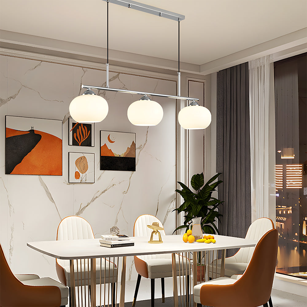 Nordic Glass Pendant Light Dining Table Adjustable Suspended Light Fixture