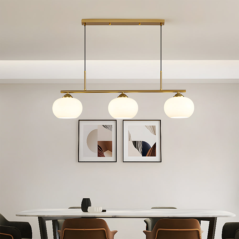 Nordic Glass Pendant Light Dining Table Adjustable Suspended Light Fixture