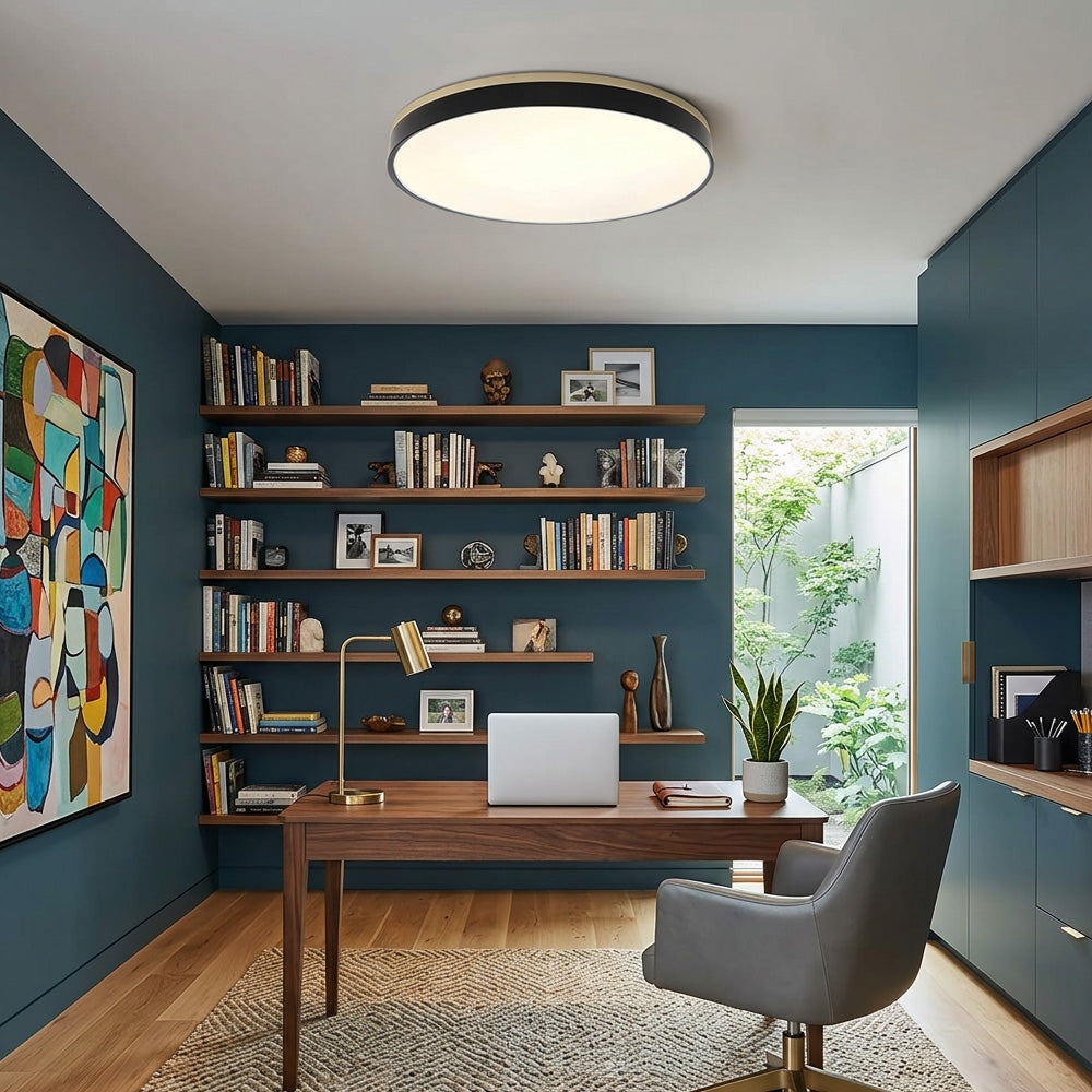 Aria Wood Flush Mount Ceiling Lamp