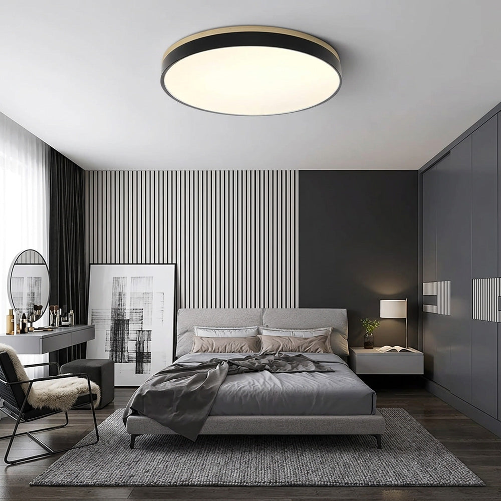 Aria Wood Flush Mount Ceiling Lamp