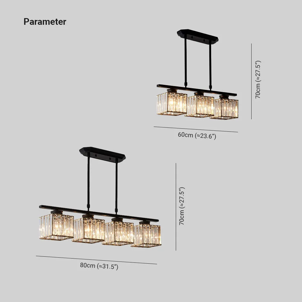 Nordic Multi-Head Designer Long Glass Island Lamps