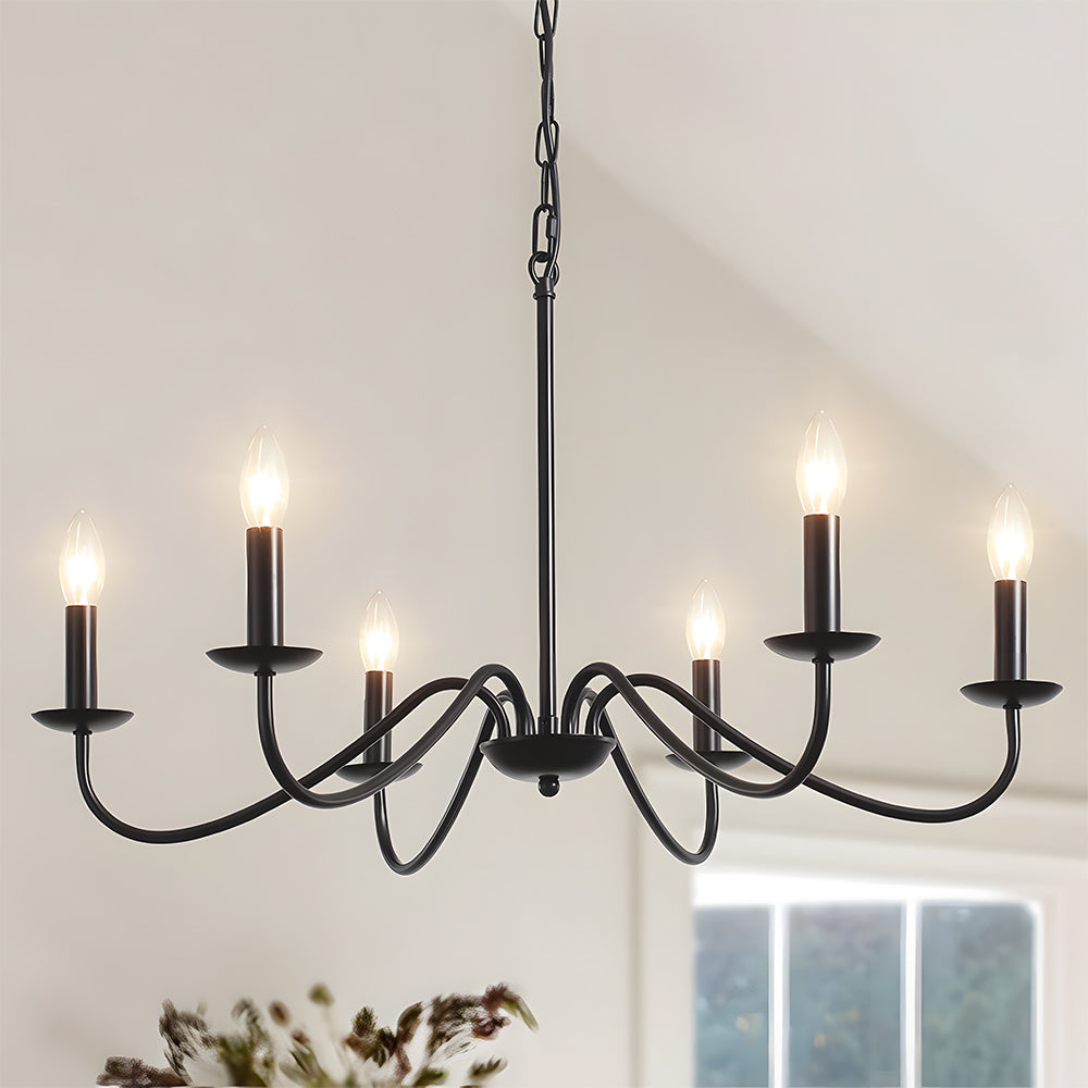 Simple Modern Iron Bedroom Pendant Lights