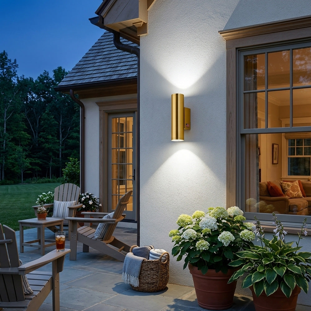 Atlas Dual Beam Outdoor Wall Light